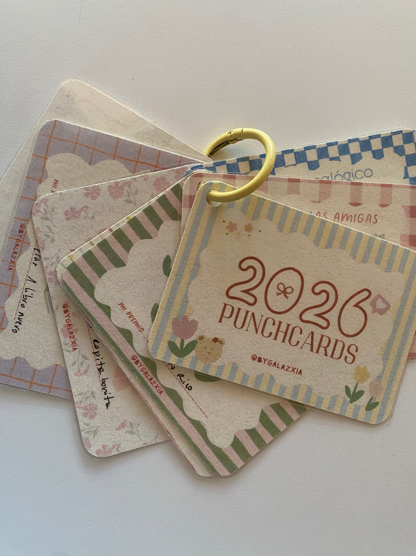 Punch Cards 2026 · Metas para disfrutar la vida
